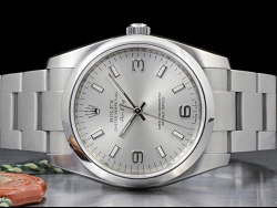 Rolex Air-King 34 Argento Oyster Silver Lining  114200 